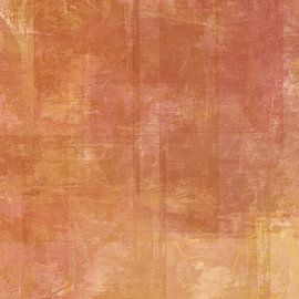 Minimalist abstract art, brown pink terra soft wall decor by Dina Dankers