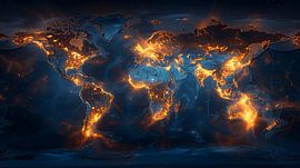 Earth on fire by MNS Designs