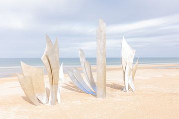 Monument Les Braves at Omaha Beach, France by Adelheid Smitt