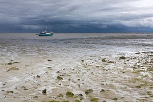 Bootje op het droge - Natuurlijk Ameland van Anja Brouwer Fotografie