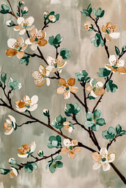Blossom Branch | Peach | Elegant | Soothing by Art & Soul Creations
