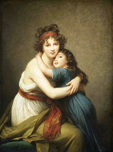 Zelfportret met haar dochter, Julie, Élisabeth Vigée-Le Brun