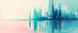 Urban reflection - watercolour aesthetics by Poster Art Shop