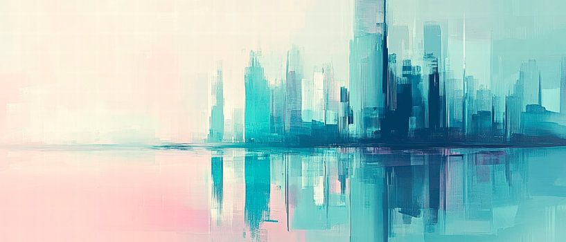 Urban reflection - watercolour aesthetics by Poster Art Shop