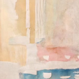 Abstraktes Wabi-Sabi in Pastell