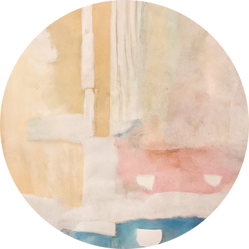 Abstract Wabi-sabi in pastel van Studio Allee