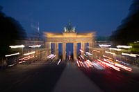 Brandenburg gate on a summer night