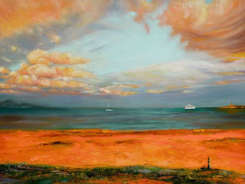 Landschap - Kust bij zonsondergang