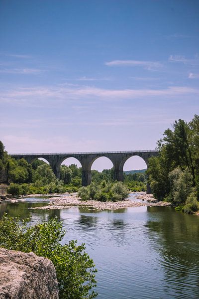 Old bridge in Vogue, Ardèche, France by Suzan van Pelt