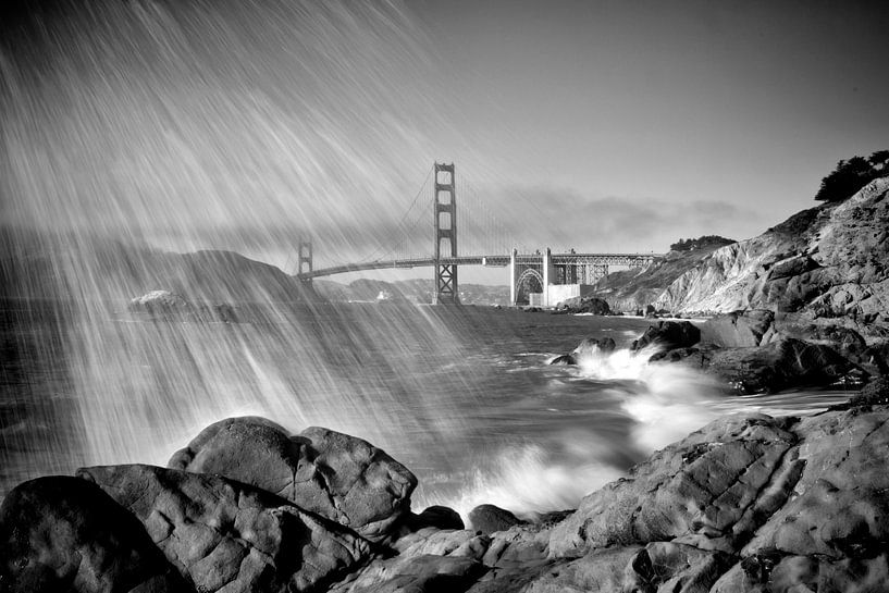 SAN FRANCISCO Baker Beach | Monochrome par Melanie Viola