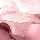 Blush & Goud Agaat Textuur 05 van Aloke Design thumbnail