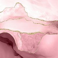 Blush & Goud Agaat Textuur 05