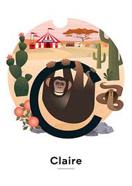 Naamposter Claire van Hannah Barrow