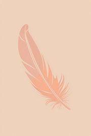 Sanfte Eleganz einer Feder von Poster Art Shop