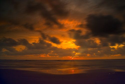 Sunset Katwijk aan Zee long exposure
