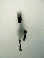 Paard breekt door mist - Abstracte kunst