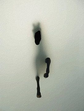 Paard breekt door mist - Abstracte kunst van Ramy Salah Hefny