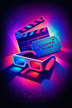 Illustration de l'expérience du cinéma néon