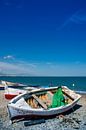 Bateau sur la plage par Jacqueline Lodder Aperçu