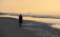 De strandwandelaarster