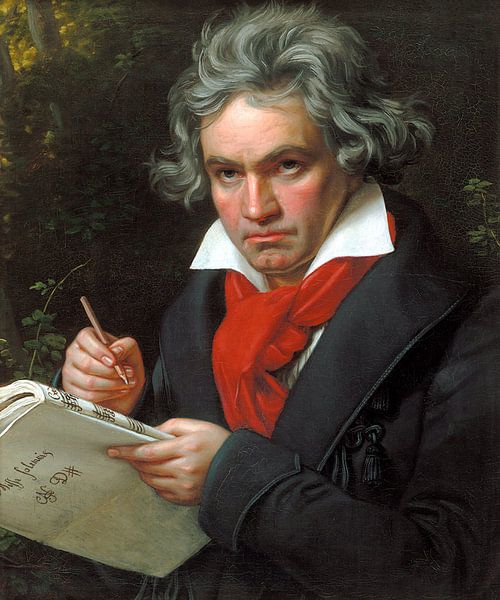 Portrait of Ludwig van Beethoven, Karl Joseph Stieler by Masterful Masters