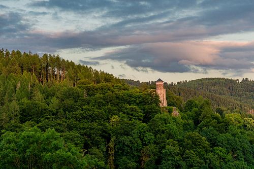 Castle ruin Hallenburg near Steinbach-Hallenberg