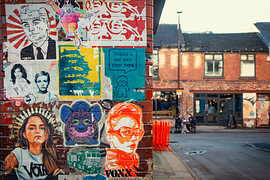 Manchester Northern Quarter streetart van Ron van der Stappen