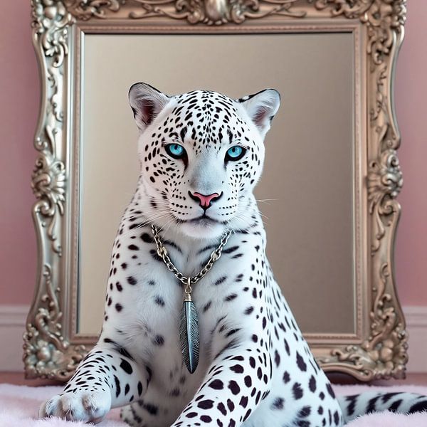 White leopard by Liona Toussaint