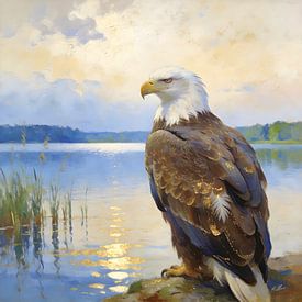 Stille wateren, waakzame vleugels van Mellow Art