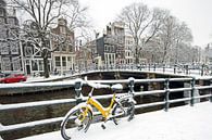 Besneeuwd Amsterdam in Nederland van Eye on You thumbnail