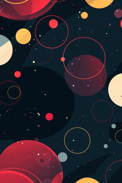 Ruimte magie in kleuren en vormen van Poster Art Shop