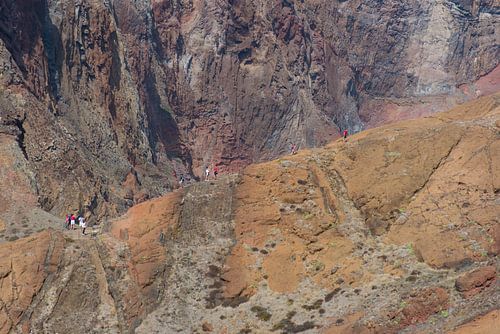 Ponta de São Lourenço mensen Hike op een berg
