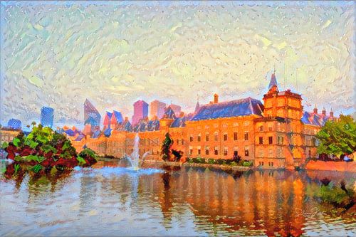 Impressionniste Binnenhof La Haye sur Slimme Kunst.nl