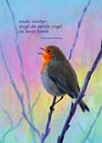 Erster Vogelgesang des Jahres Haiku Holländisch von Karen Kaspar Miniaturansicht