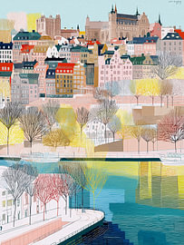 Stadt Stockholm von Artclaud