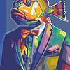 Homme poisson POPART sur Rizky Dwi Aprianda