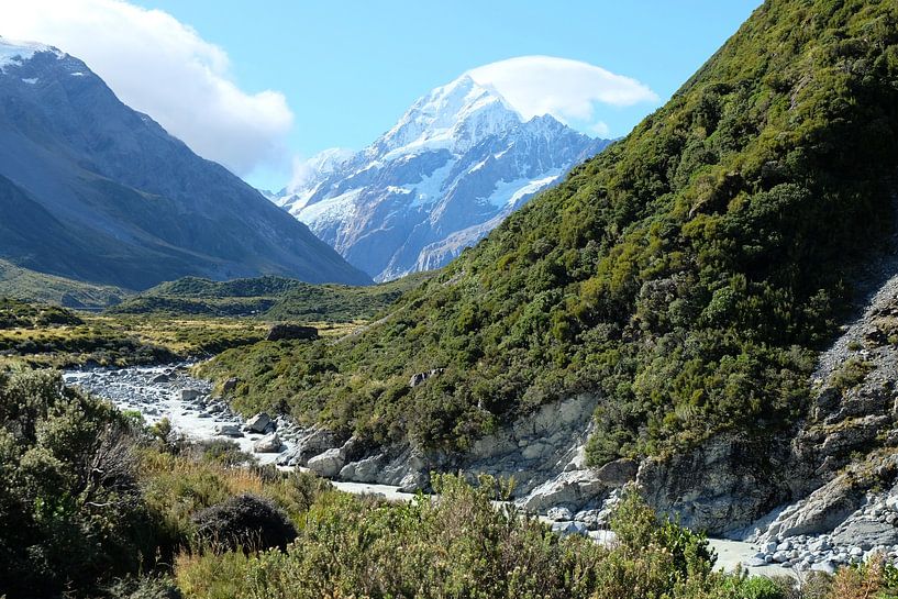 Hike naar Mount Cook in Nieuw-Zeeland van Steve Puype