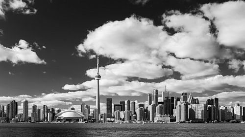Toronto Skyline in Zwart-Wit
