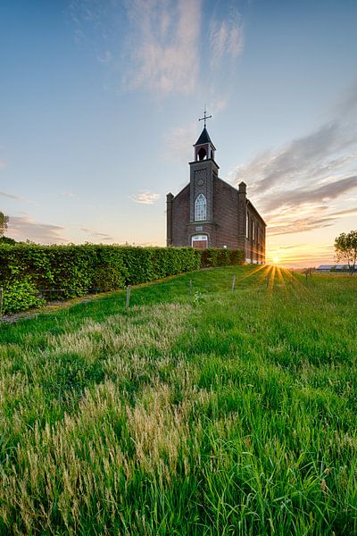 La petite église à la campagne par Max ter Burg Fotografie