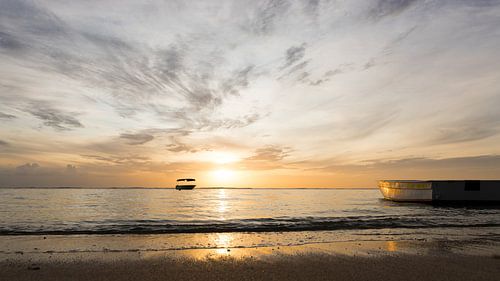 Coucher de soleil sur la mer