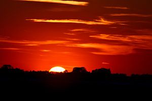 Zonsondergang bij Workum