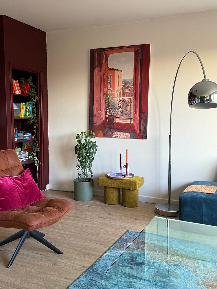 Matisse inspireert open raam fauvist  van Niklas Maximilian 