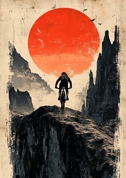 Der Schwerkraft trotzen: Der Mutsprung eines Mountainbikers von Jaudat Efendi