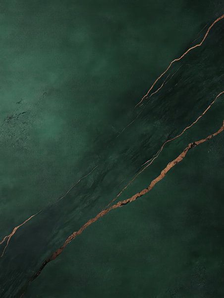 Gold and green marble by Franka Poulain