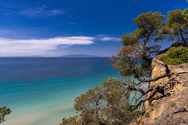 Coastal walking trail near Sani, above Simantro Beach