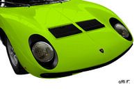 Lamborghini Miura in origineel groen van aRi F. Huber thumbnail