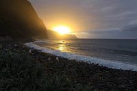 Setting sun on Madeira