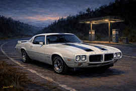 Eine Fahrt durch die Geschichte – Pontiac Firebird – 1969 von Johannas Art Creations