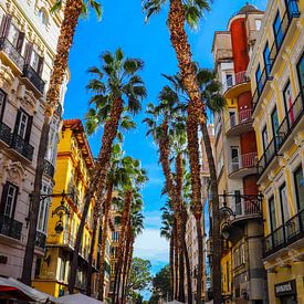 Straat in Malaga van Joris Pijper