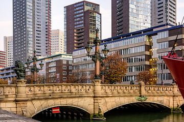 Bridge in Rotterdam, Netherlands van Lorena Cirstea